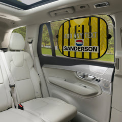 Wednesday 1992 Away Shirt - Personalised Retro Football Car Sun Shade - Set of 2