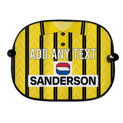 Wednesday 1992 Away Shirt - Personalised Retro Football Car Sun Shade - Set of 2