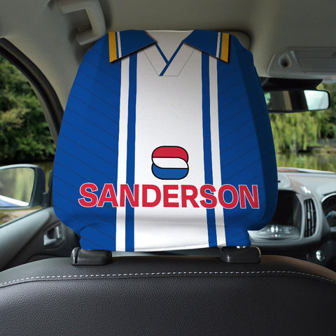 Wednesday 1995 Home Shirt - Retro Football Shirt - Pack of 2 - Car Seat Headrest Covers