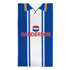 Wednesday 1995 Home Shirt - Personalised Lightweight, Microfibre Retro Beach Towel - 150cm x 75cm
