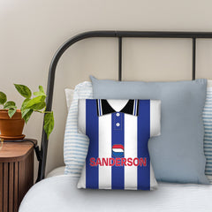 Wednesday 1997 Home Shirt - Personalised Retro Shirt Cushion