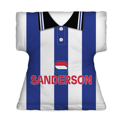 Sheffield Wednesday 1997 Home Shirt - Personalised Retro Shirt Cushion