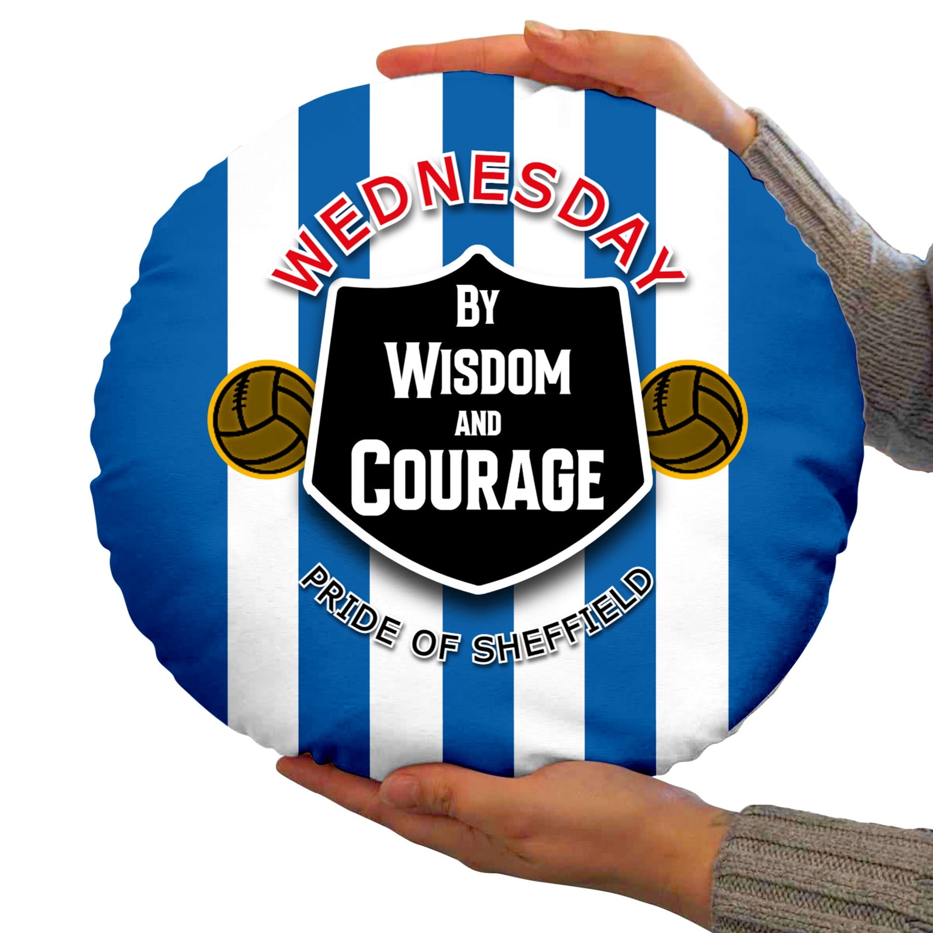 Wednesday Courage - Football Legends - Circle Cushion 14inch