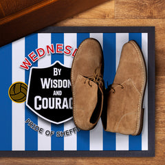 Wednesday Courage - Football Legends - Door Mat -60cm X 40cm