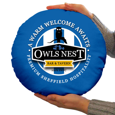 Wednesday Owls Nest - Football Legends - Circle Cushion 14inch