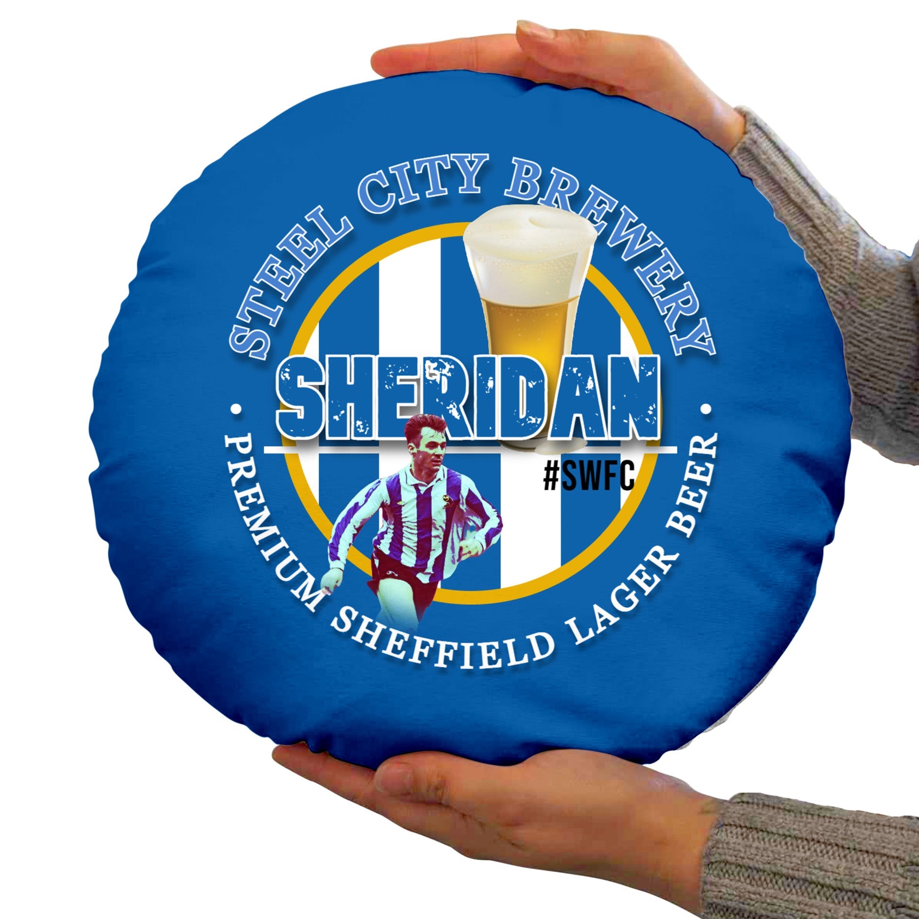Wednesday Sheridan - Football Legends - Circle Cushion 14inch