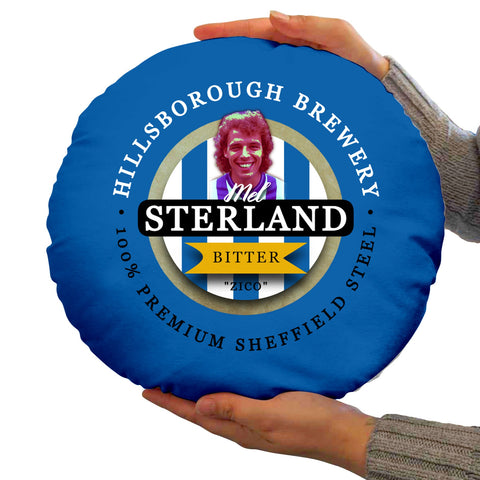 Wednesday Sterland - Football Legends - Circle Cushion 14inch