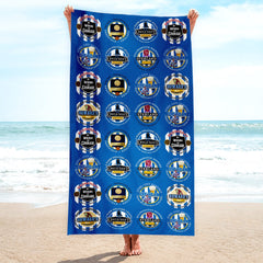 Wednesday - Football Legends - Microfibre Beach Towel - 150cm x 75cm