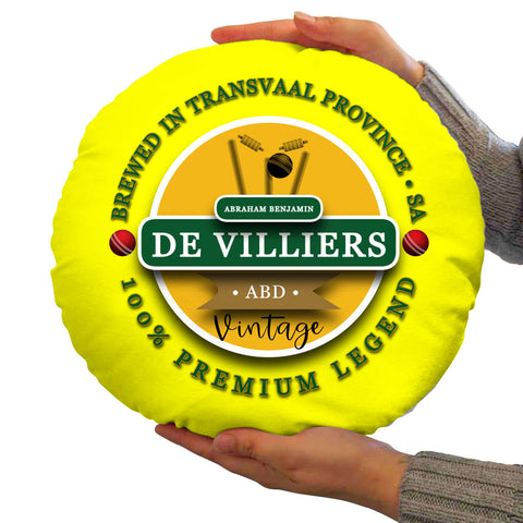 South Africa De Villiers  - Legend Collection - Circle Cushion 14inch