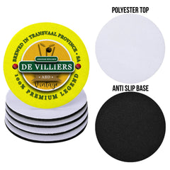 South Africa De Villiers - Coaster - Circle or Square