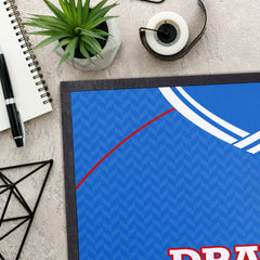 Soton 1987 Away Shirt - Personalised Retro Door Mat - 60cm x 40cm