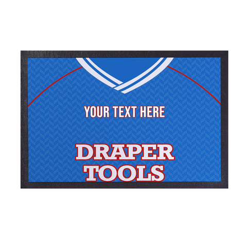Soton 1987 Away Shirt - Personalised Retro Door Mat - 60cm x 40cm
