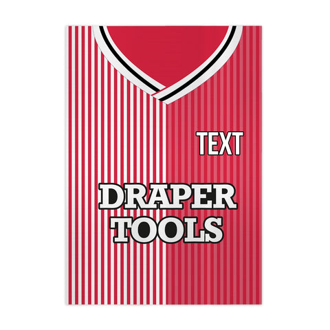 Personalised Southampton 1987 Home Shirt - A4 Metal Sign Plaque