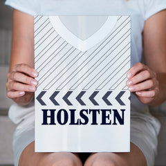 Personalised Totts Retro 1986 - Home Shirt - A4 Metal Sign Plaque - Frame Options Available