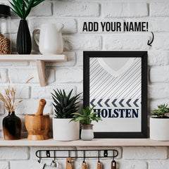 Personalised Totts Retro 1986 - Home Shirt - A4 Metal Sign Plaque - Frame Options Available