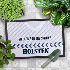 Totts 1986 Home Shirt - Personalised Retro Door Mat - 60cm x 40cm
