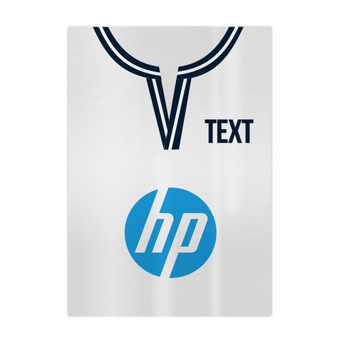 Personalised Totts Retro 2013 - Home Shirt - A4 Metal Sign Plaque - Frame Options Available