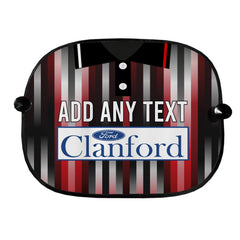 St Mirren 1994 Away Shirt - Personalised Retro Football Car Sun Shade - Set of 2