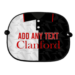 St Mirren 1994 Home Shirt - Personalised Retro Football Car Sun Shade - Set of 2