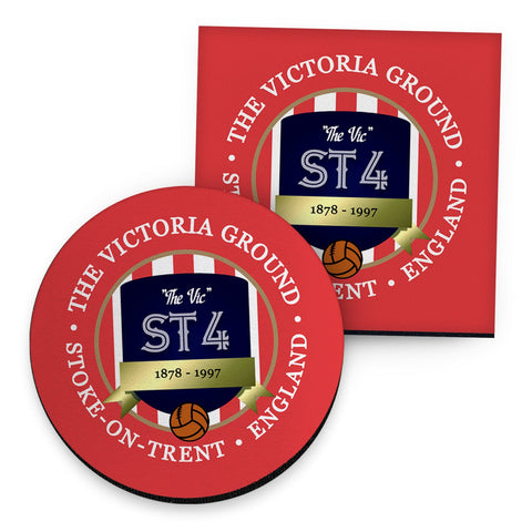 Stoke Victoria - Football Coaster - Square Or Circle