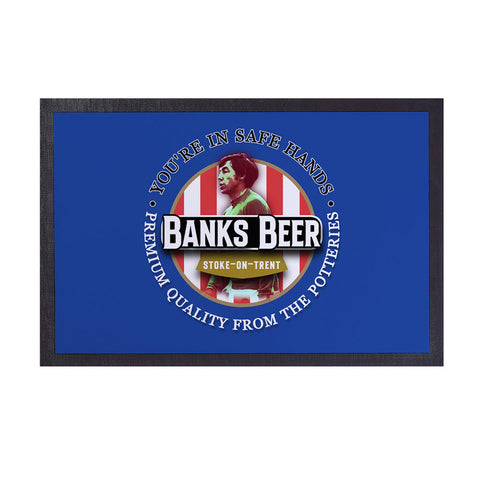 Stoke Victoria Banks - Football Legends - Door Mat -60cm X 40cm