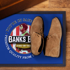 Stoke Victoria Banks - Football Legends - Door Mat -60cm X 40cm