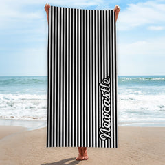 Newcastle - Stripes - Microfibre Retro Beach Towel - 150cm x 75cm