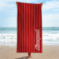 Liverpool - Stripes - Microfibre Retro Beach Towel - 150cm x 75cm