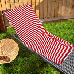 Sunderland - Stripes - Microfibre Retro Beach Towel - 150cm x 75cm