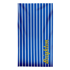 Brighton - Stripes - Microfibre Retro Beach Towel - 150cm x 75cm