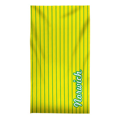 Norwich - Stripes - Microfibre Retro Beach Towel - 150cm x 75cm