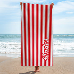 Sheffield - Stripes - Microfibre Retro Beach Towel - 150cm x 75cm