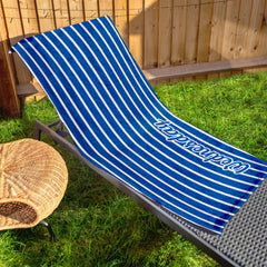 Wednesday - Stripes - Microfibre Retro Beach Towel - 150cm x 75cm