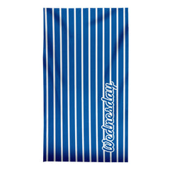 Wednesday - Stripes - Microfibre Retro Beach Towel - 150cm x 75cm