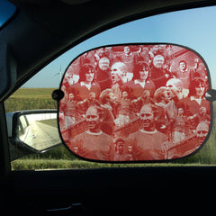 Manchester Red Montage - Car Sun Shade - Set of 2