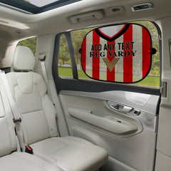 Sunderland 2001 Home Shirt - Personalised Retro Football Car Sun Shade - Set of 2