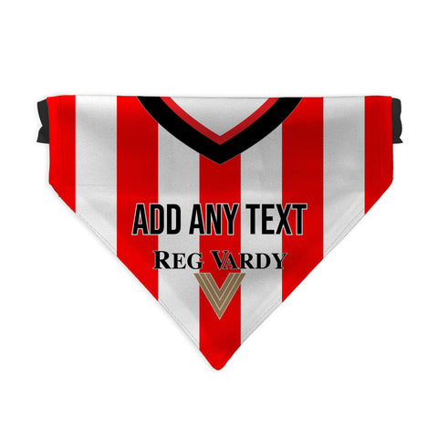 Sunderland 2001 Home Shirt - Personalised Pet Bandana - 4 Sizes