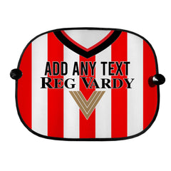 Sunderland 2001 Home Shirt - Personalised Retro Football Car Sun Shade - Set of 2