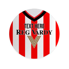 Sunderland 2001 Home Shirt - Personalised Drink Coaster - Square Or Circle