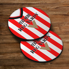 Sunderland 2001 Home Shirt - Personalised Drink Coaster - Square Or Circle