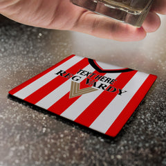 Sunderland 2001 Home Shirt - Personalised Drink Coaster - Square Or Circle