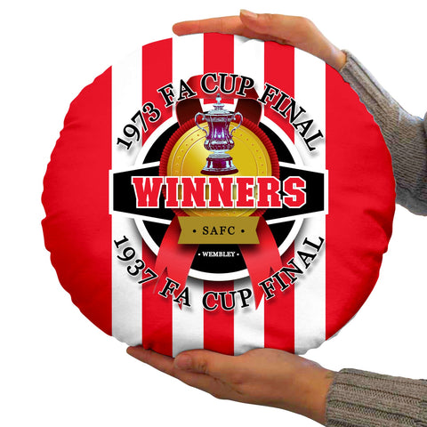 Sunderland FA Cup - Football Legends - Circle Cushion 14inch