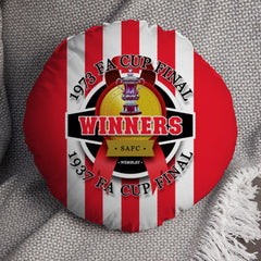 Sunderland FA Cup - Football Legends - Circle Cushion 14inch
