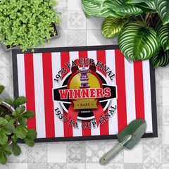 Sunderland FA Cup   - Football Legends - Door Mat -60cm X 40cm