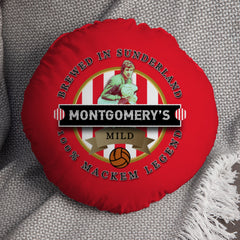 Sunderland Montgomery - Football Legends - Circle Cushion 14inch