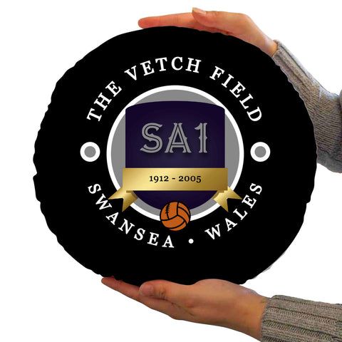 Swansea Vetch - Football Legends - Circle Cushion 14inch