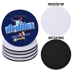 Totts Ardiles - Football Coaster - Square Or Circle