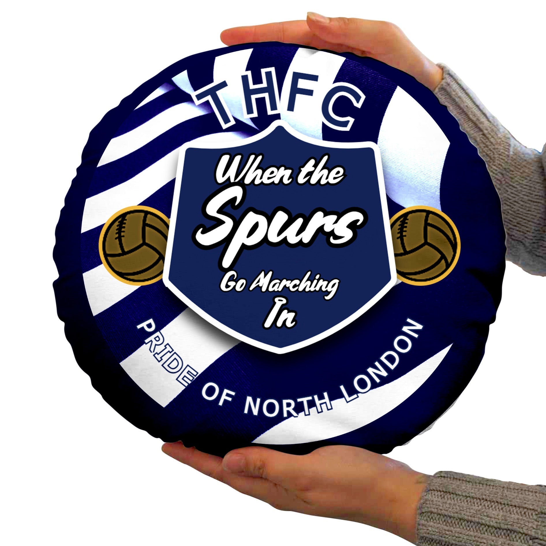 Totts Marching - Football Legends - Circle Cushion 14inch