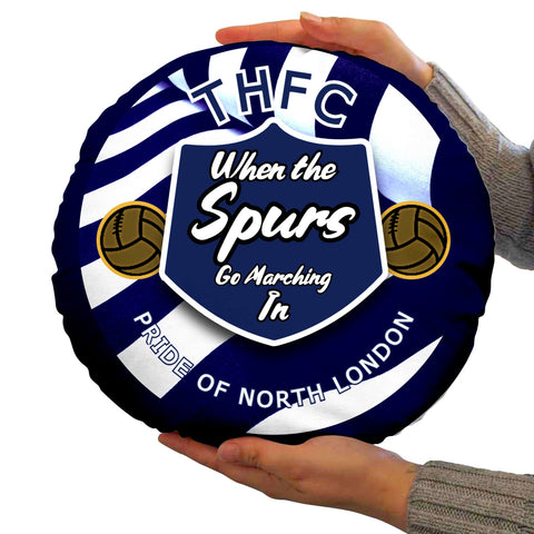 Totts Marching - Football Legends - Circle Cushion 14inch