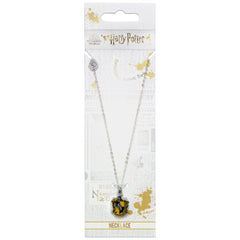 Harry Potter Silver Plated Hufflepuff Necklace